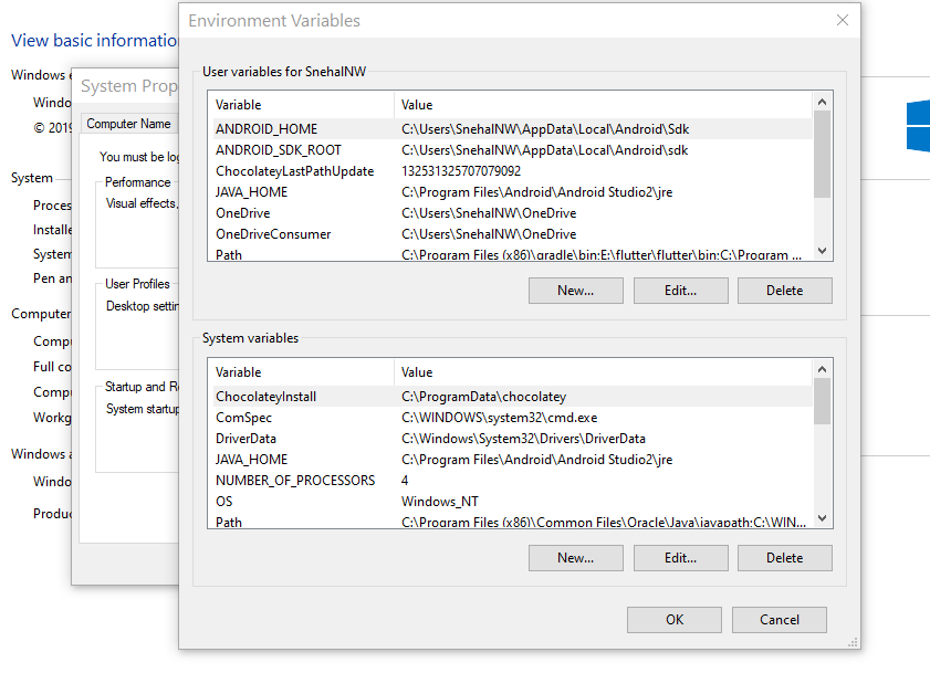 Set ANDROID_HOME and Path Variables