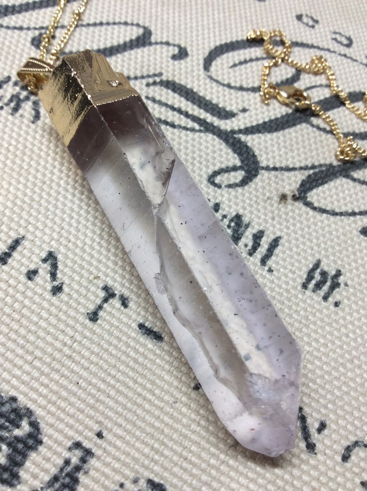 Nesca's Nook My new Quartz Crystal Necklace from Amazon
