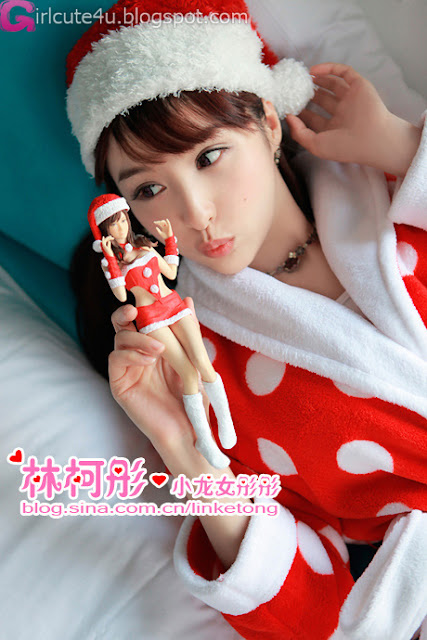 4 Linke Tong glowing Christmas Maid Princess first series-very cute asian girl-girlcute4u.blogspot.com