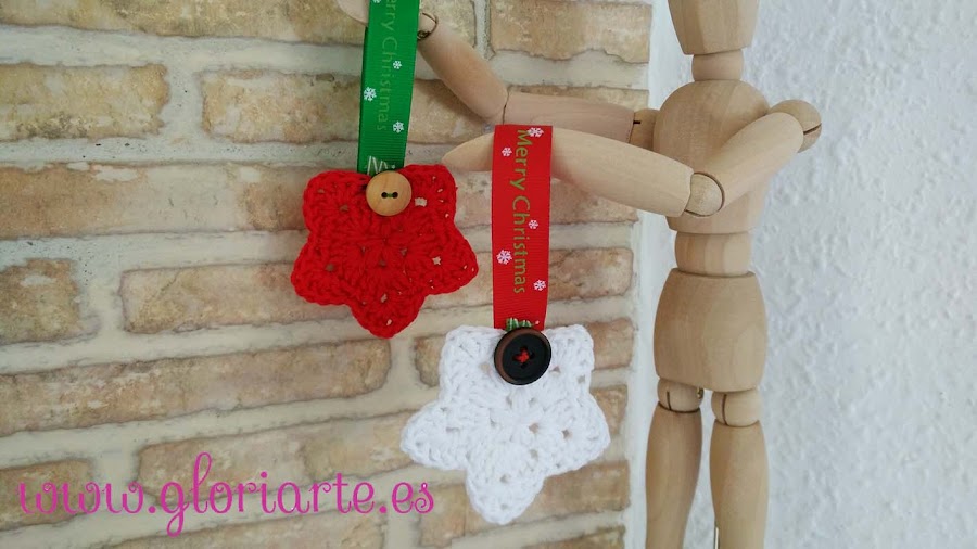 estrellas de navidad de crochet