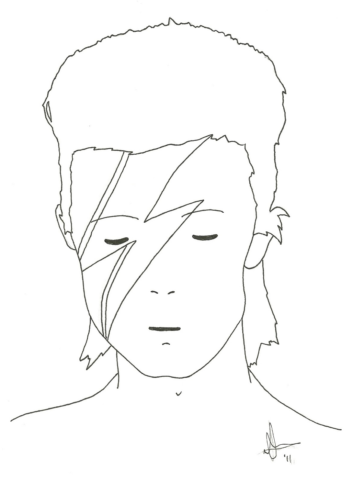 david bowie coloring pages - photo #9