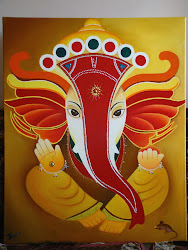 ganesha ganesh painting paintings lord abstract drawing ganapati rangoli krishna indian ganpati shiva oil hindu madhubani acrylic gods idol shree