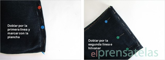 Tutorial dobladillo vaquero