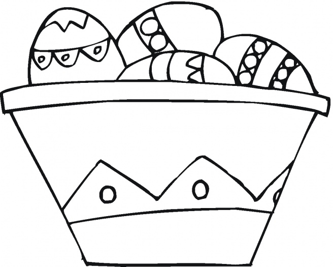 easter basket coloring pages online - photo #20