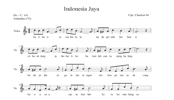 Lirik lagu indonesia jaya