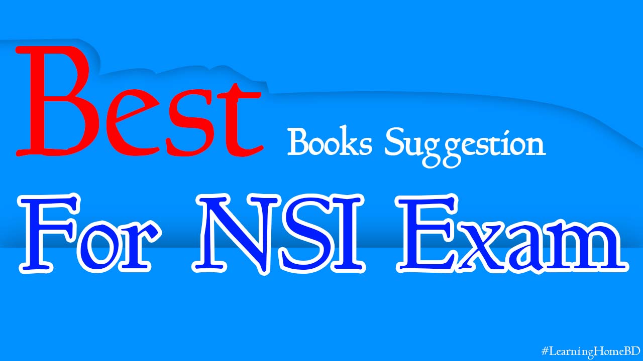 Best Book List For NSI Exam