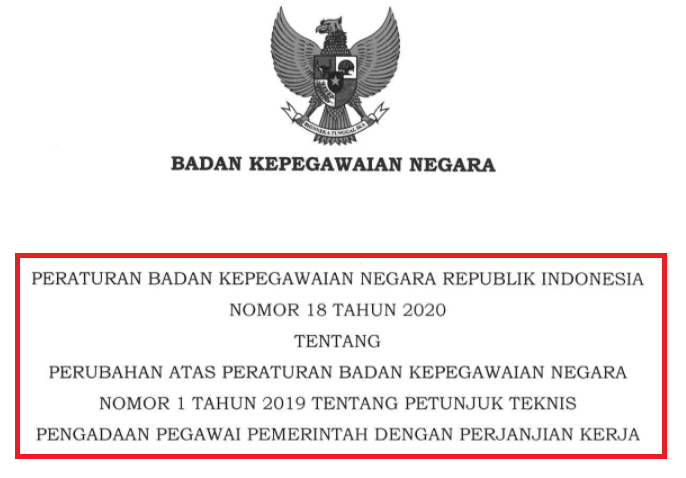 Juknis Seleksi PPPK 2021, Baca Peraturan BKN No 18 Tahun 2020 - Modul