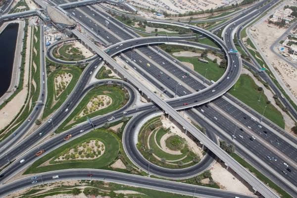 Les-autoroutes-de-Dubaï