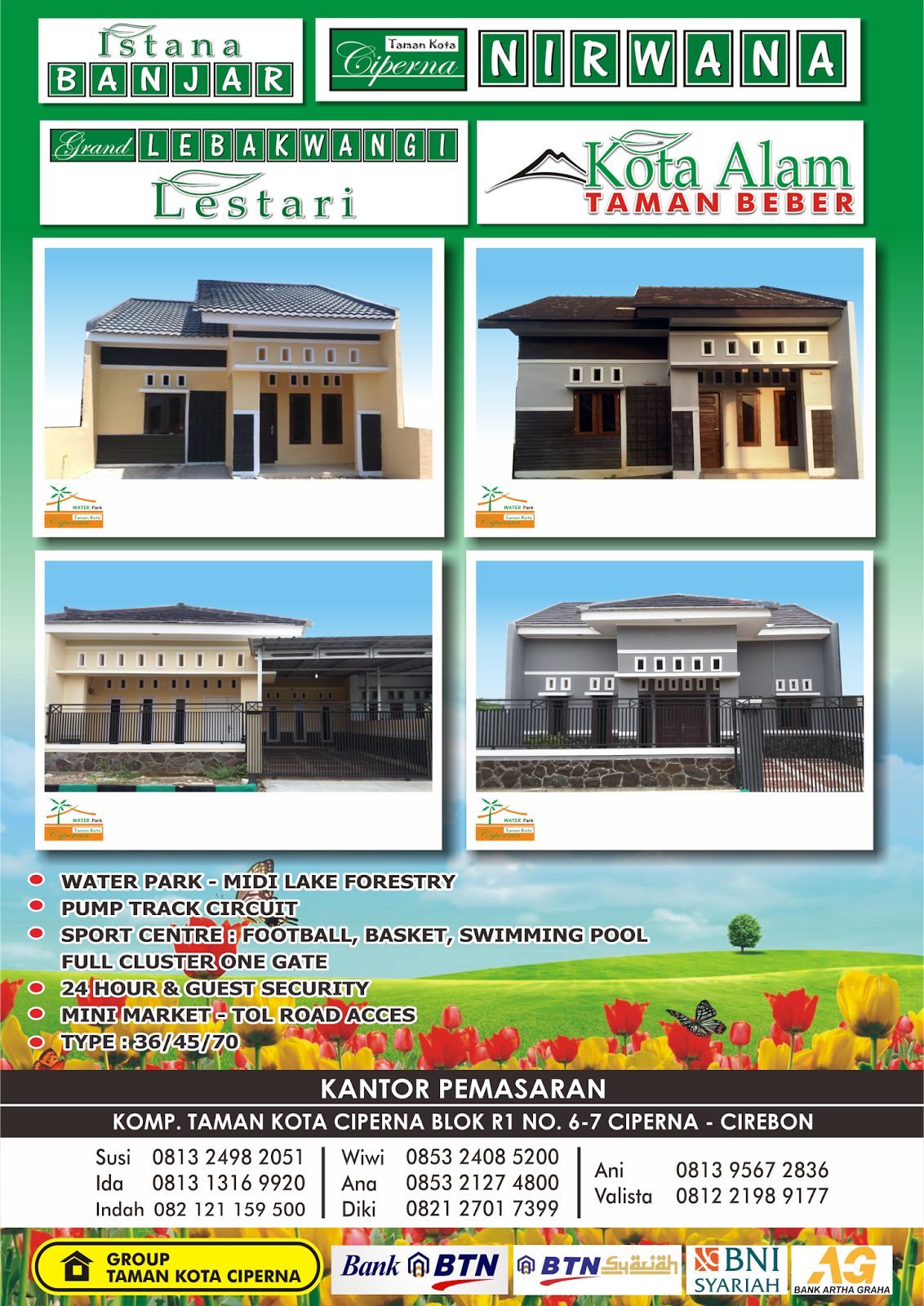 Perumahan Grup Taman Kota Ciperna - Waterpark Kyai Masni