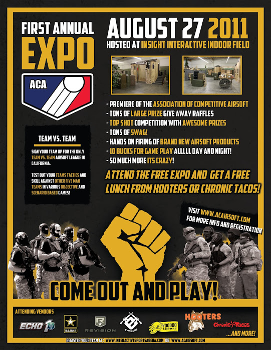 ACA Expo, Association of Competitive Airsoft, Airsoft Expo, Insight Interactive Airsoft CQB Facility, Airsoft Events, Pyramyd Airsoft Blog, Tom Harris Media,