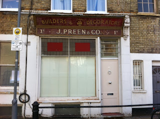 Ghost sign in Greyhound Road, Fulham, London W6