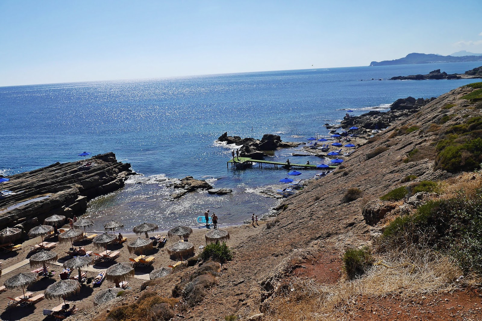 oasis bar w skale beach plaża rodos rhodes grecja karyn blog modowy blogerka modowa karyn podróż poślubna