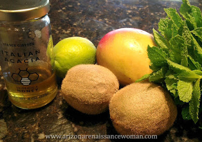 Ingredients for Mango-Kiwi Salsa for Pineapple Tacos