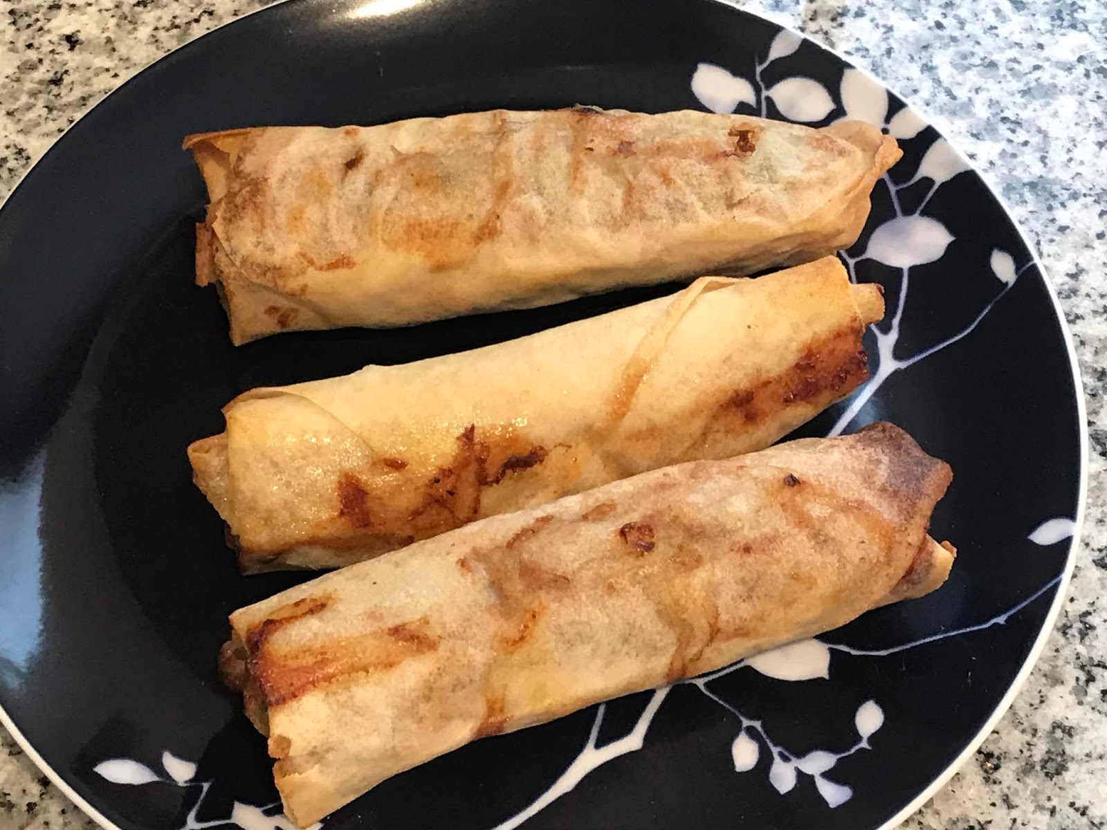 The Pastry Chef's Baking Lumpia in the air fryer