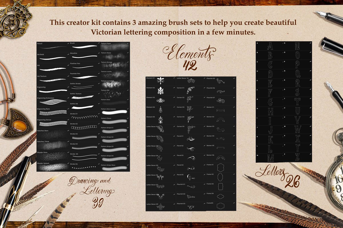 Victorian Lettering Creator Kit 4788869 3 Victorian Lettering Creator Kit 4788869 i