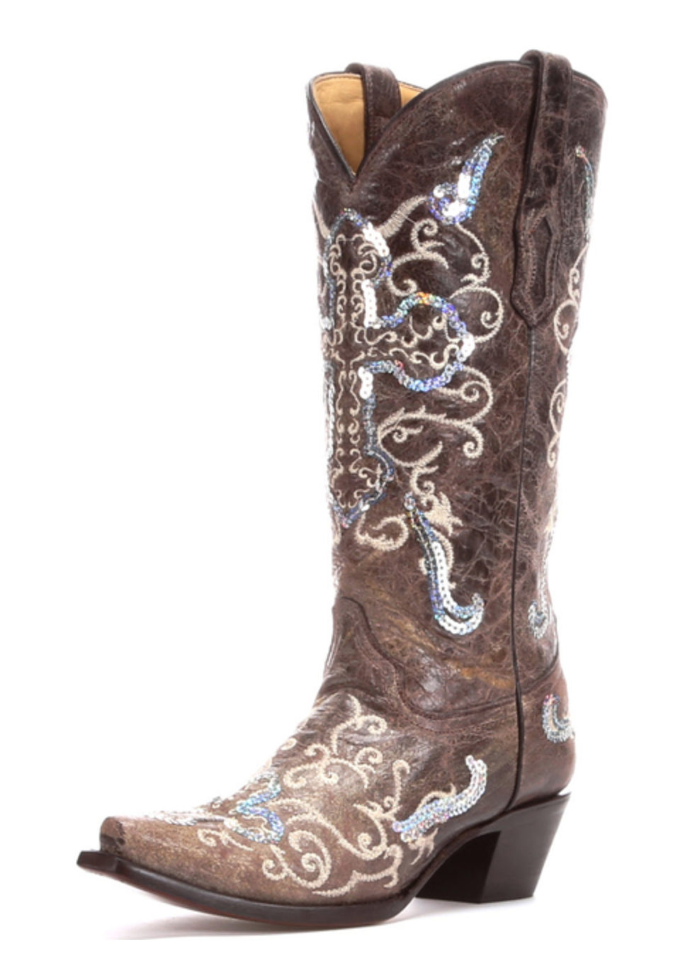 Country Outfitter Fashion Boots for Women, Silver Boots, Turquoise