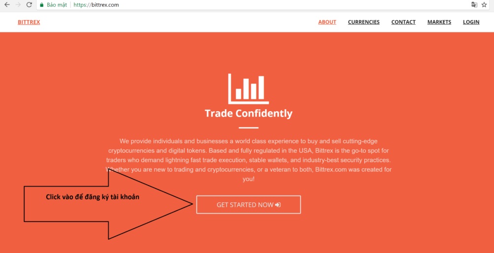 Hướng dẫn trao đổi mua bán Bitcoin và tiền ảo tại Bittrex.com
