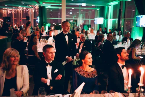 Prince Carl Philip and Sofia Hellqvist at a fundraising dinner 