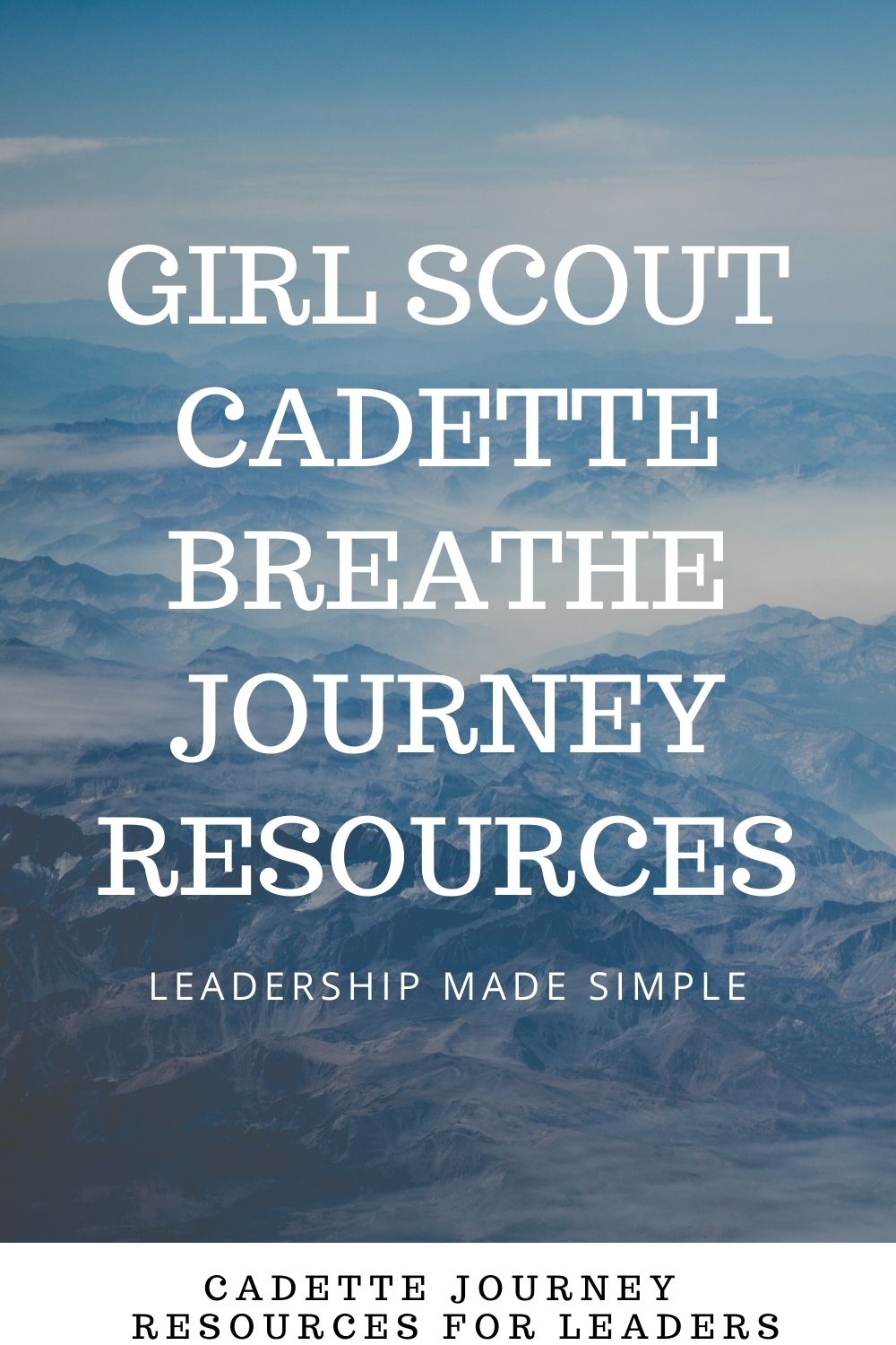 girl scout cadette breathe journey in a day
