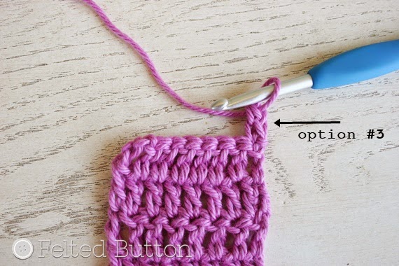 Felted Button Colorful Crochet Patterns: Mind the Gap--Avoiding the Turning Chain Hole