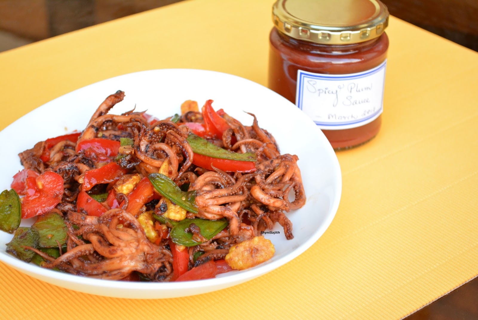 My Cooking Experiments.........: Squid Tentacles Stir Fry With Spicy