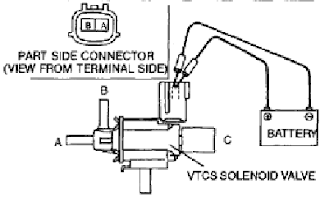 2001 Mazda Protege ES Variable Tumble Control System (VTCS) Solenoid Valve
