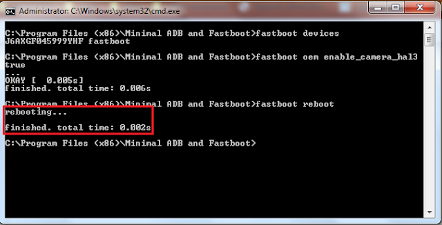 fastboot reboot