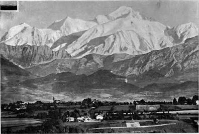 Photograph of Mont Blanc, reduced from a negative 20 x 16, taken by Fred. Boissonnas