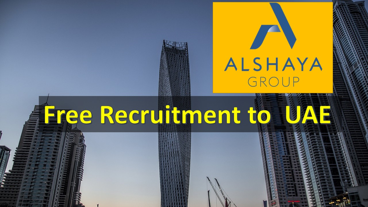 Alshaya Grop Free Recruitment To UAE. Apply Online.