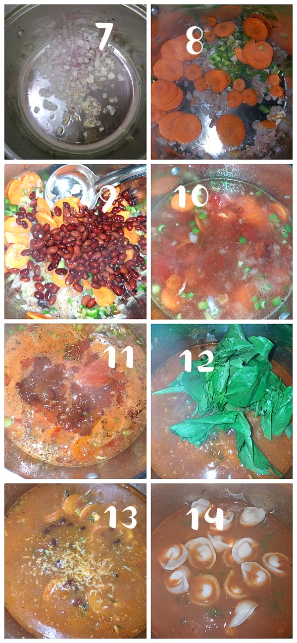 how to make tortellini minestrone soup