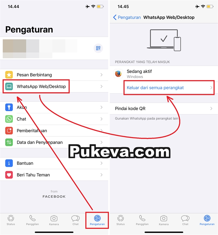 Cara Log Out Whatsapp Web Dari Melalui Iphone Android Pukeva