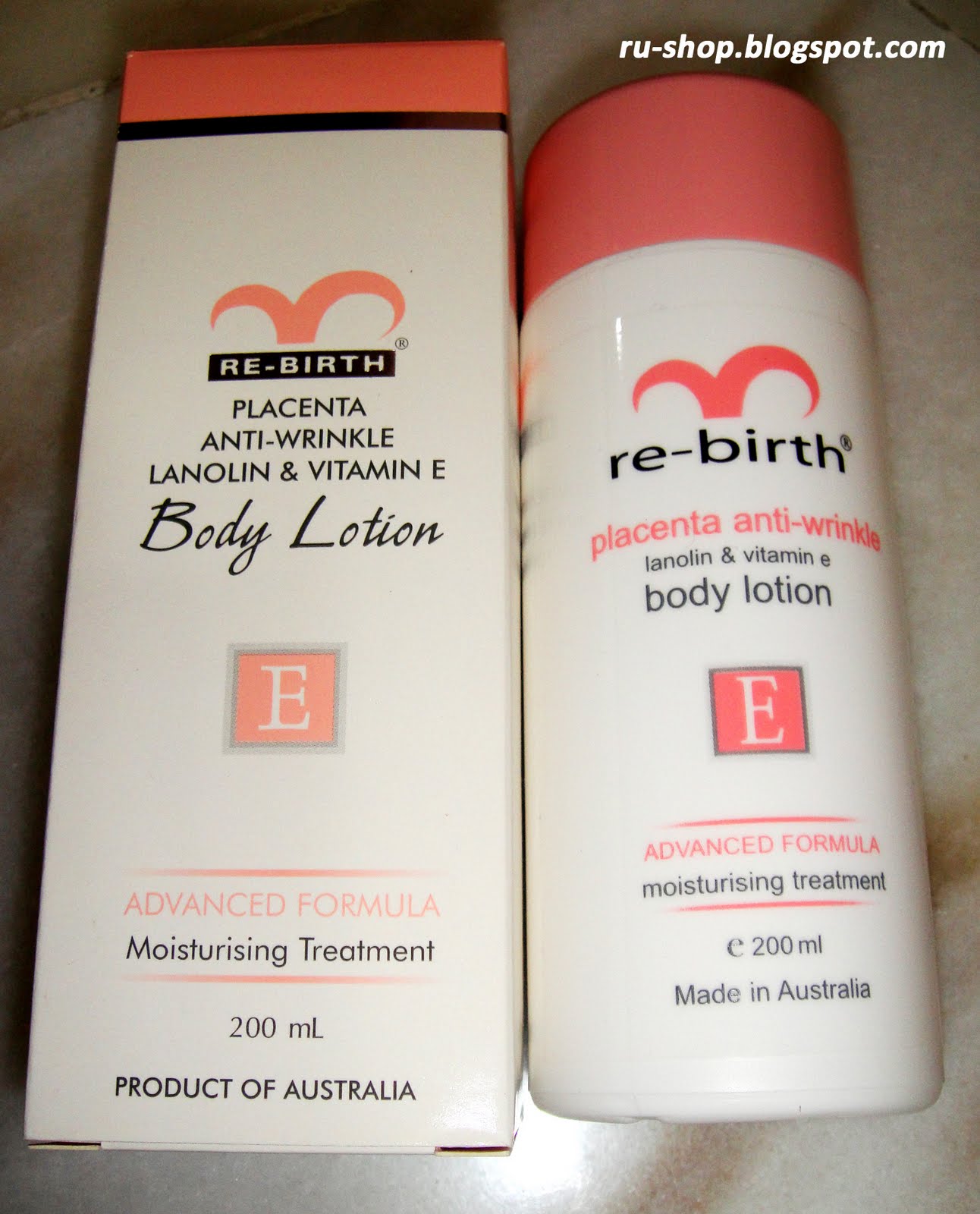 Ru's Shopping Review! ReBirth Body Lotion Lanolin & Vit E
