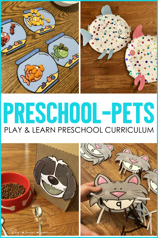 Pet Themed Preschool Activities | Lets Play.Learn.Grow