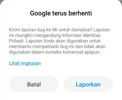 Google Terus Berhenti Xioami