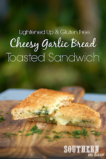 Healthy Cheesy Garlic Bread Toasted Sandwich Panini Recipe