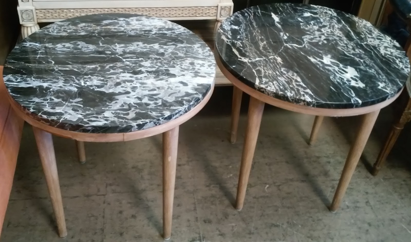 black marble end tables living room