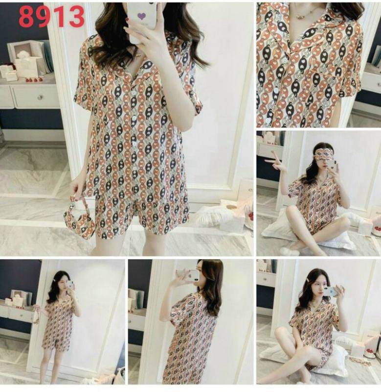 BỘ NGỦ LỤA ĐÙI PYJAMA 8913