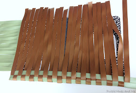 Purple Hues and Me: Woven Ribbon Journal Cover DIY