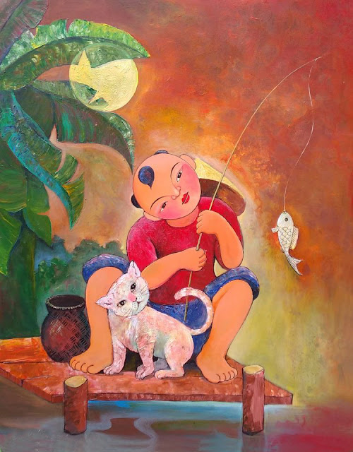 tranh sơn dầu nghệ thuật đẹp