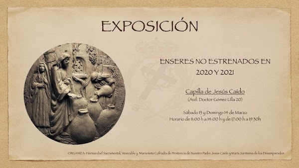 Exposición en la Capilla de Jesús Caído de Cádiz este fin de semana Exposición en la Capilla de Jesús Caído de Cádiz este fin de semana