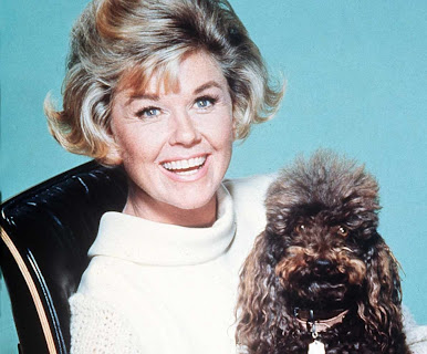 Doris Day with her dog in 1968