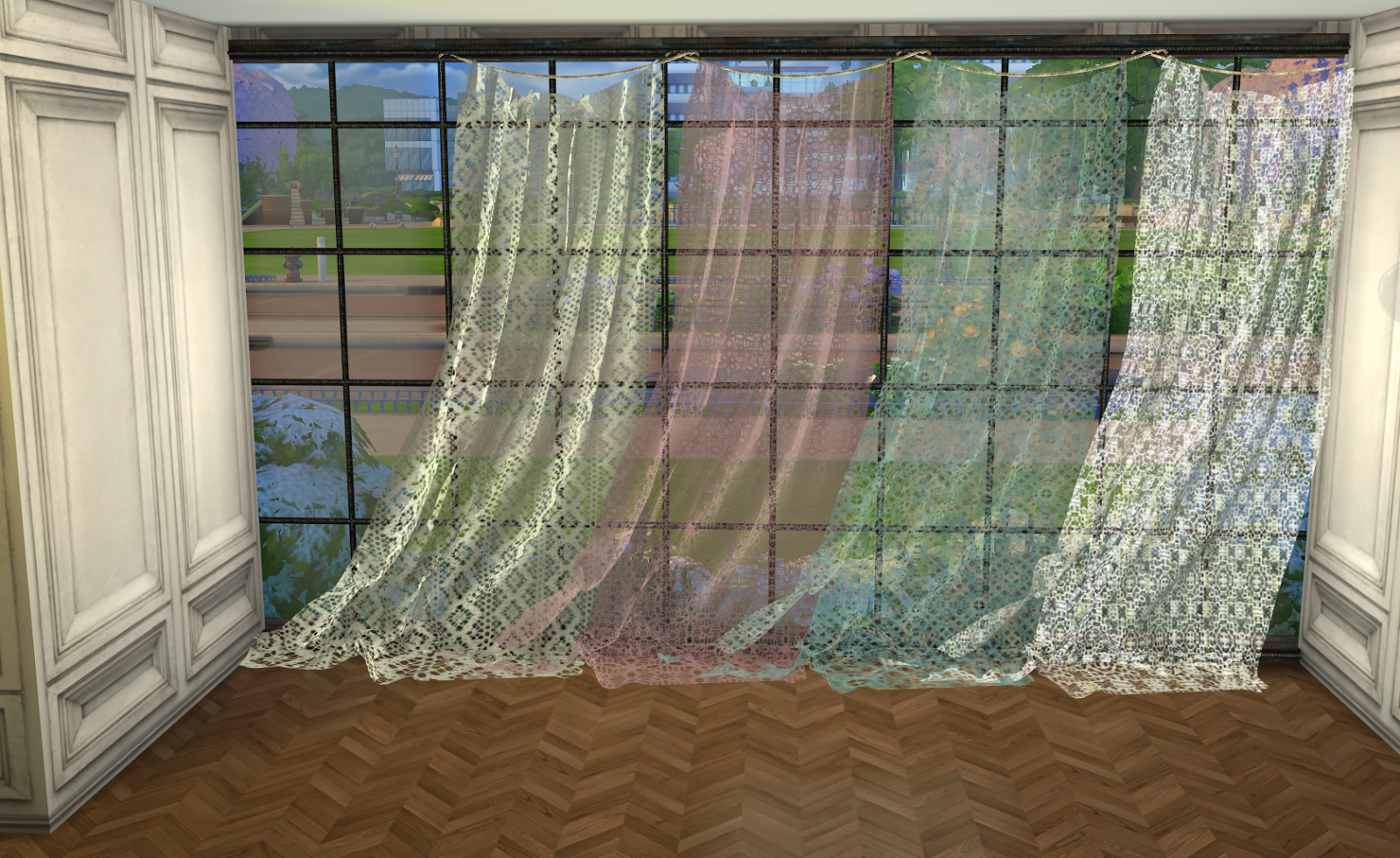 Sims 4 CC's The Best Curtains by Ilona