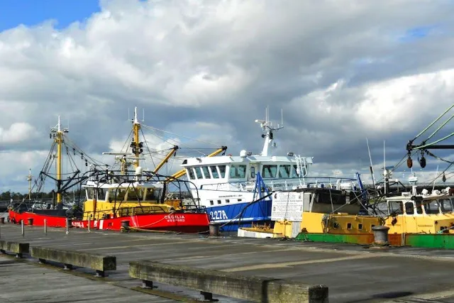 Wexford town fishing boats
