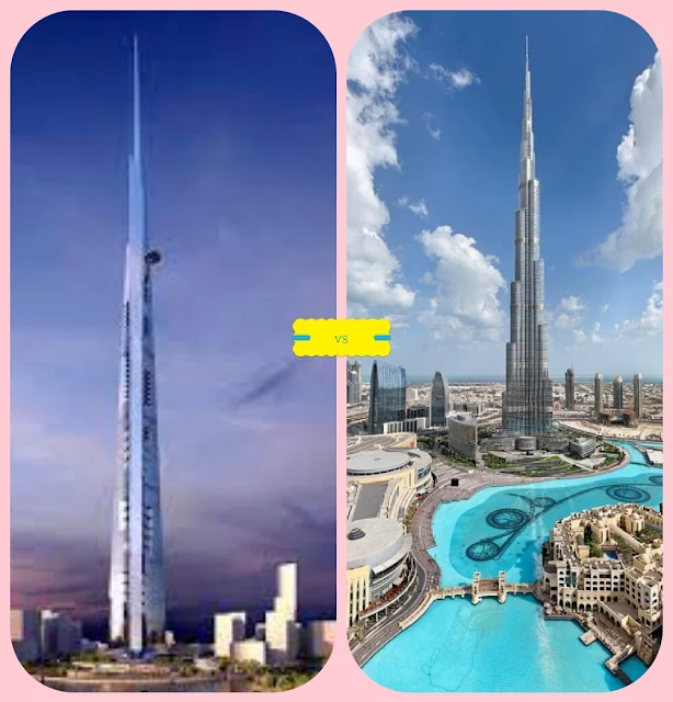 مقارنة بين برج جدة وبرج خليفة