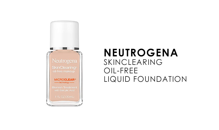 Neutrogena SkinClearing Oil-Free Acne and Blemish Fighting Liquid Foundation | Best non-acnegenic and non-comedogenic Make-ups | NeoStopZone