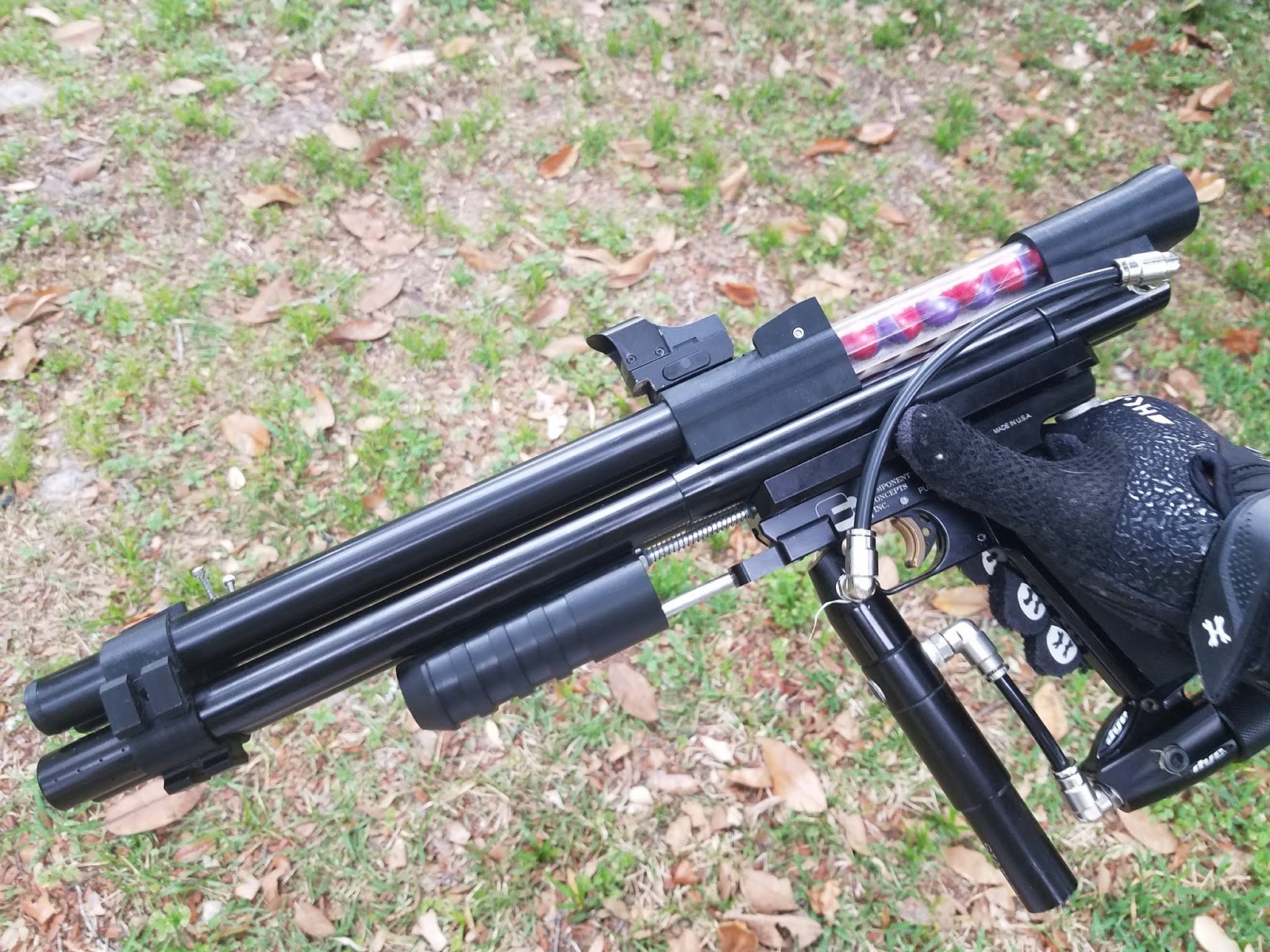 My Double Barrel CCI Phantom Paintzapper Paintball