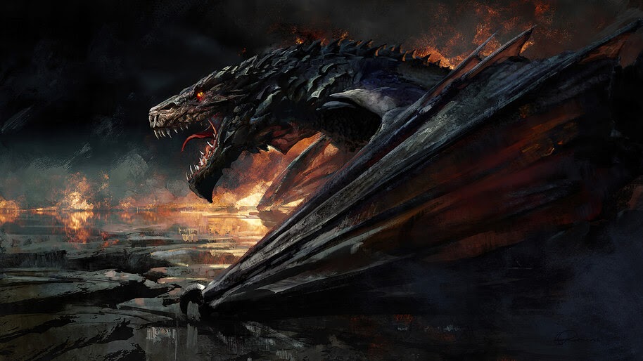 #8.2842, Dragon, Fantasy, 4K Wallpaper