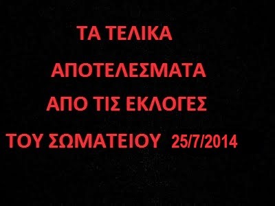 ΕΚΛΟΓΕΣ 25/7/2014