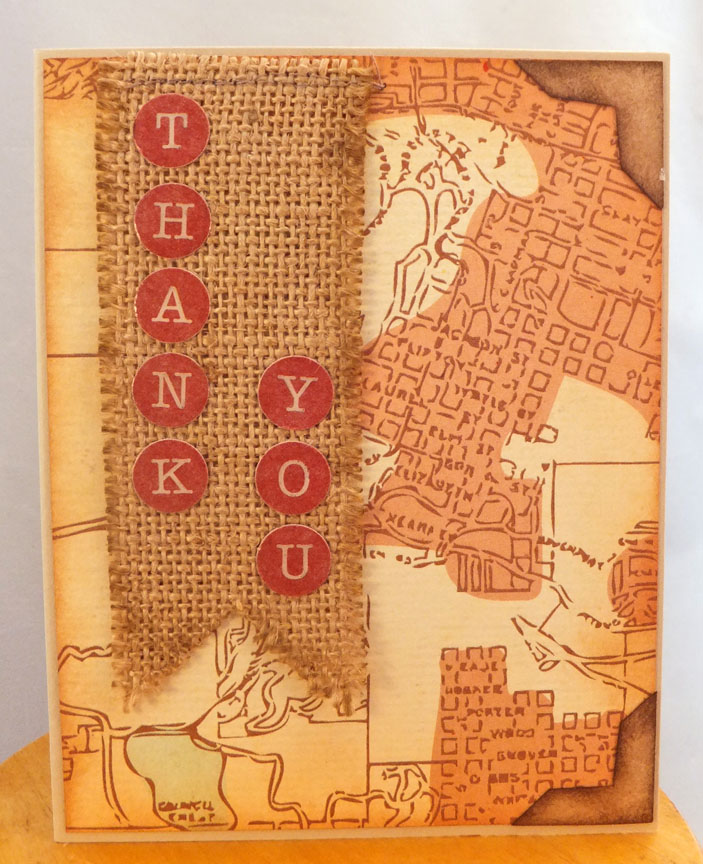 Paper Panacea: Masculine thank you card...