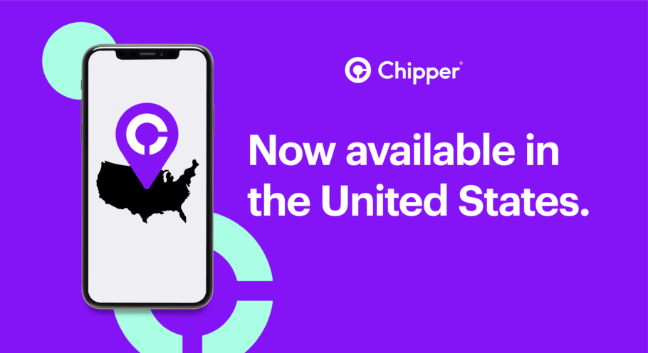 Chipper cash now available in the US